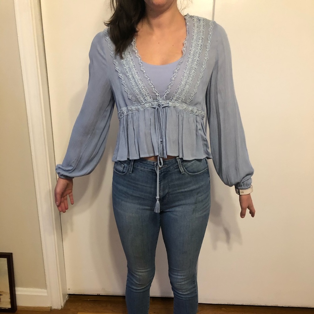 Hayden Los Angeles boho crop top